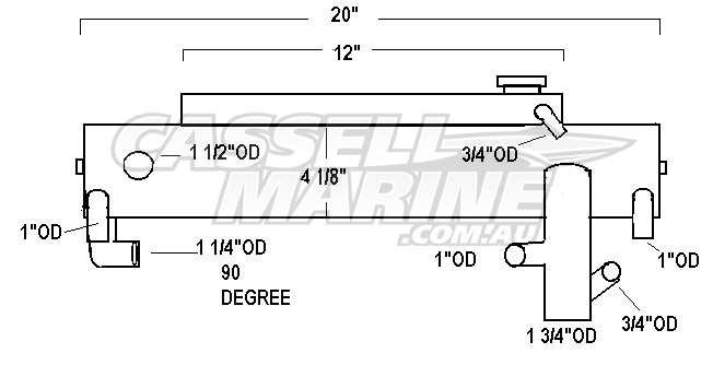 Heat Exchanger 807400A1 Mercruiser Cassell Marine